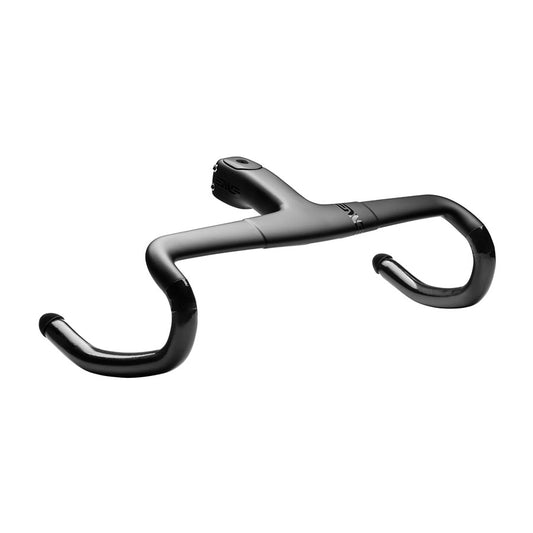 ENVE, SES AR Bar/130mm Stem Combo, Drop Handlebar, Diameter: Integrated 130mm, 380mm, Drop: 129mm, Reach: 76mm, Black
