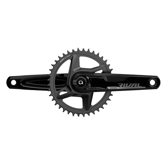 SRAM, Rival D1 Quarq Wide 1x, Power Meter Crankset, Speed: 12, Spindle: 28.99mm, 46, DUB, 172.5mm, Black, Road Disc