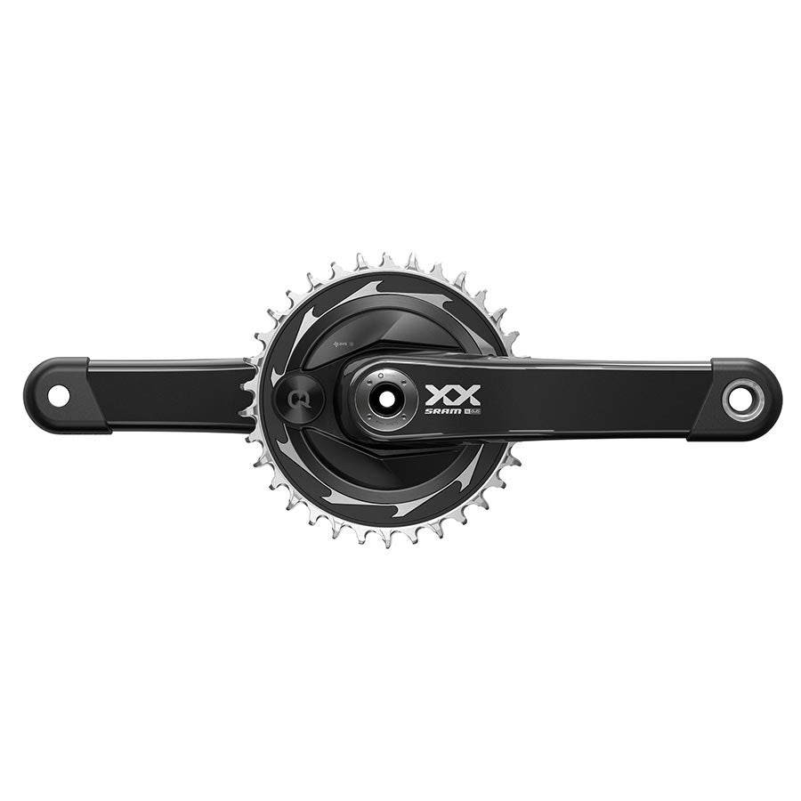 SRAM, XX SL T-Type Power Meter, Power Meter Crankset, Speed: 12, Spindle: 28.99mm, BCD: Thread Mount, 34, DUB, 175mm, Black, Boost